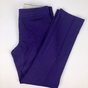 Ann Taylor LOFT Julie PURPLE trousers size 2